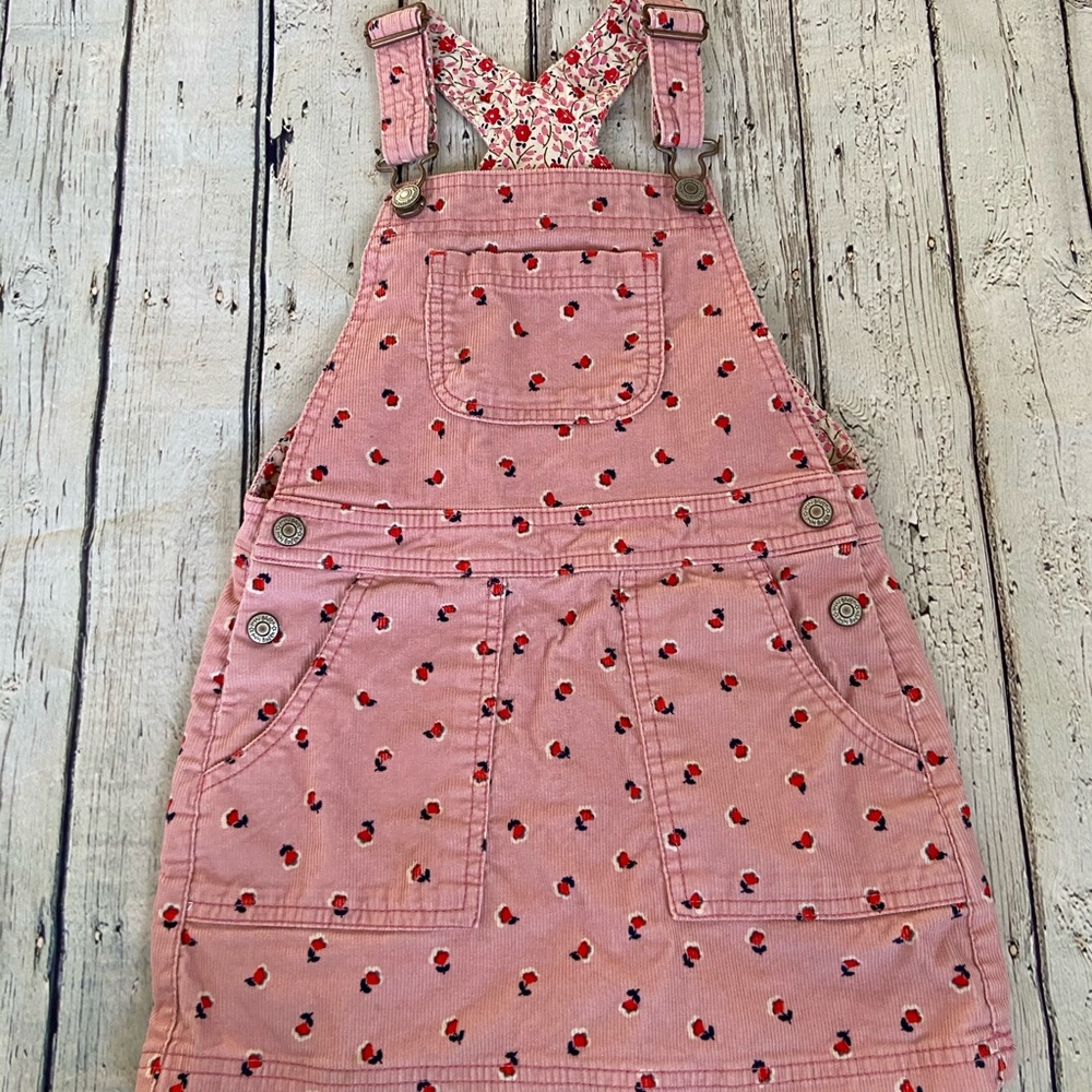 Mini Boden Corduroy Overall Dress 4-5T